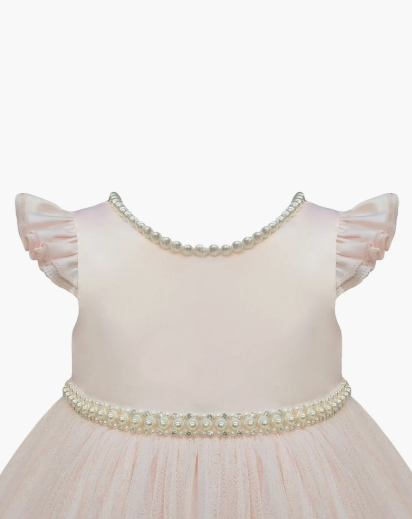 Saténové dětské šaty 24M - Růžové COUTURE PRINCESS - Obrázek 2