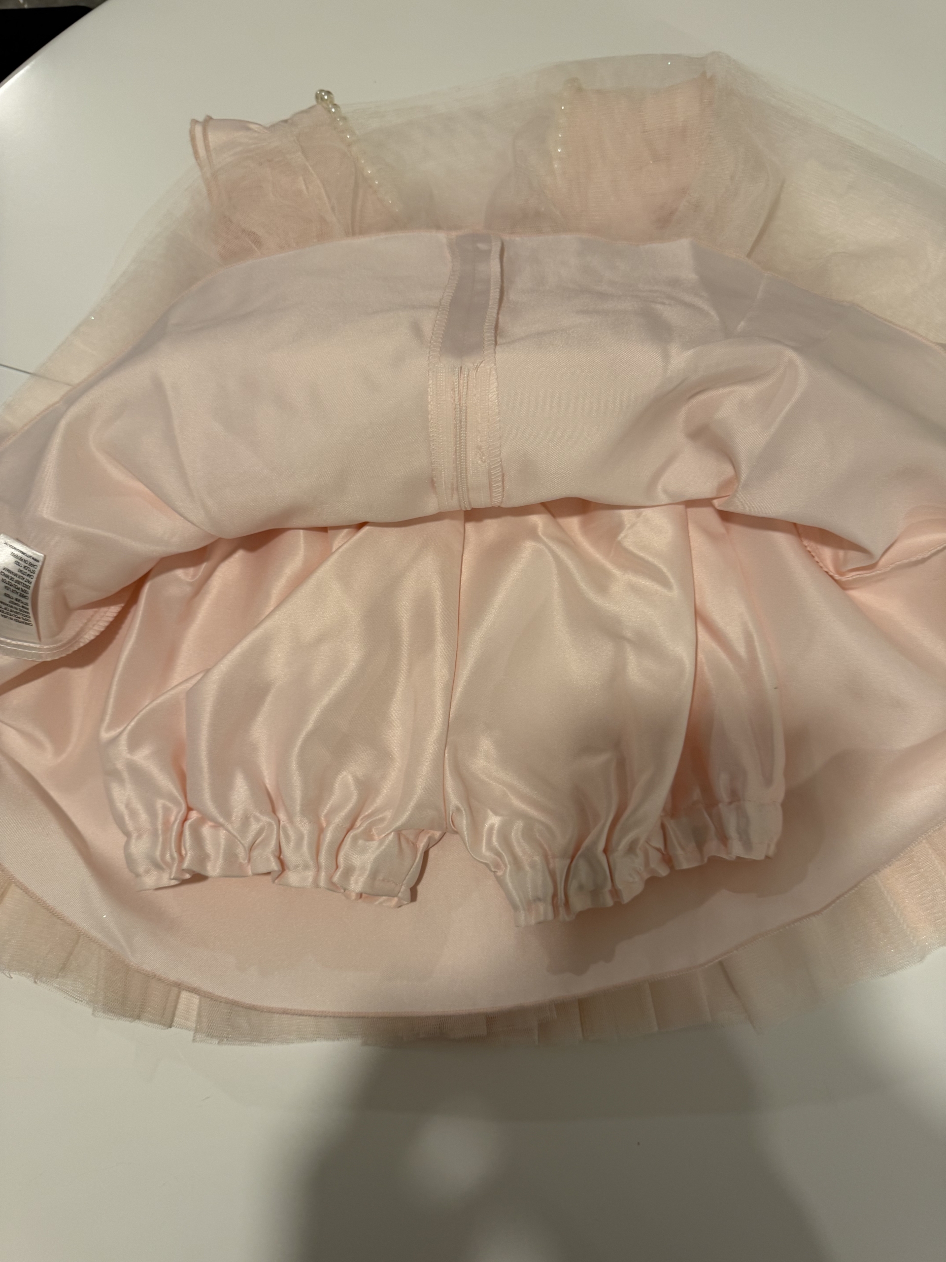 Saténové dětské šaty 24M - Růžové COUTURE PRINCESS - Obrázek 4